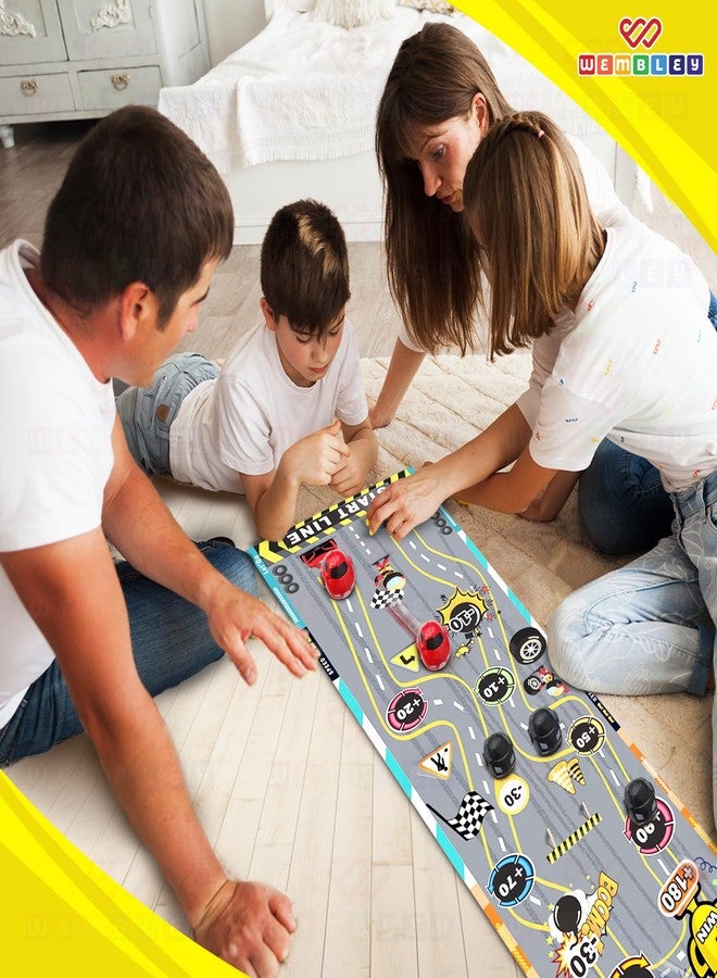 Wembley Car Racing Board Game for Kids Adult and Family | Finger Flick Scoring Play Mat 6 Car Striker | Great Curling Games for Boys 7-14 years Tabletop Fun Indoor Game Toy for 4+ Years Boys and Girls - Image 5